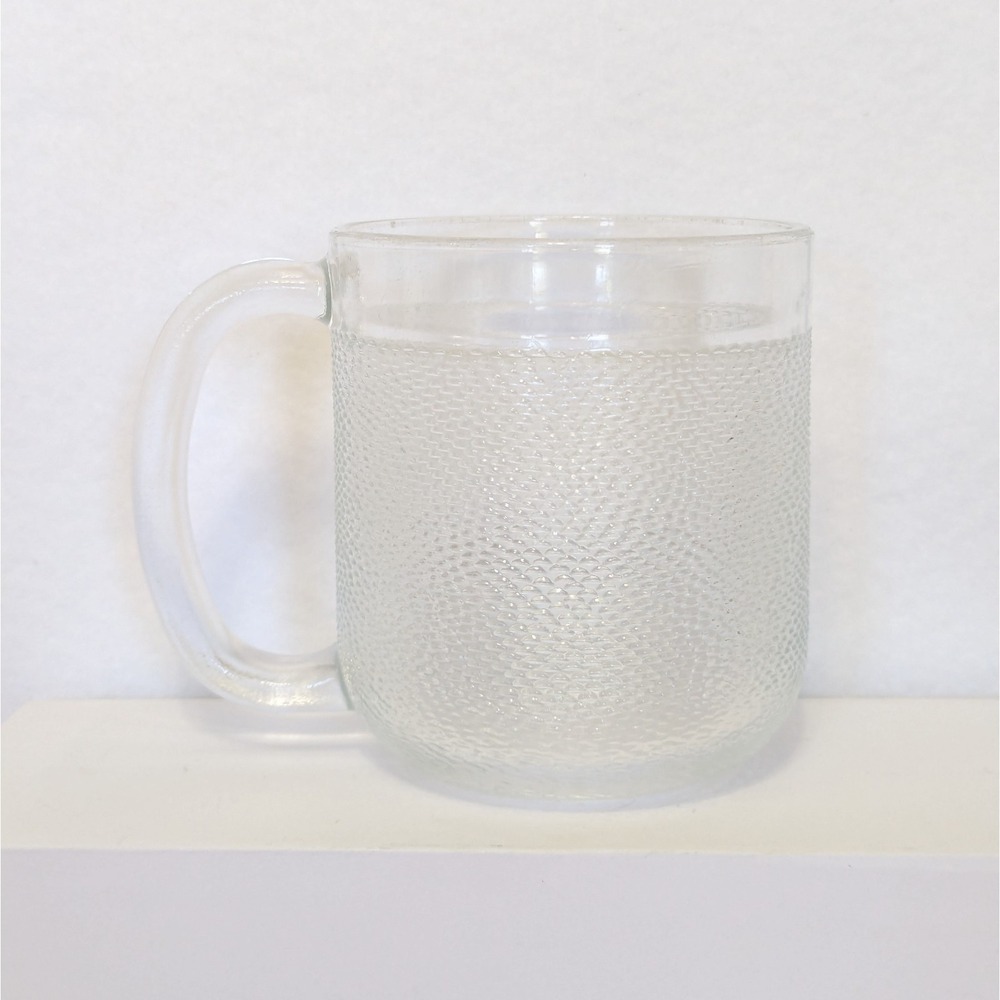 Iittala Krouvi 50cl Textured Clear Beer Glass Stein Cup w/Handle Made in Finland - Picture 5 of 8